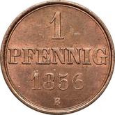 Reverse 1 Pfennig 1856 B