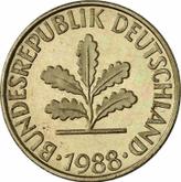 Reverse 10 Pfennig 1988 F
