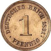 Obverse 1 Pfennig 1891 F