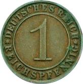 Obverse 1 Reichspfennig 1930 D