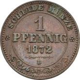 Reverse 1 Pfennig 1872 B
