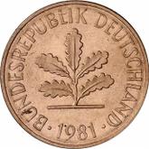 Reverse 2 Pfennig 1981 J