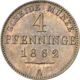 Reverse 4 Pfennig 1862 A