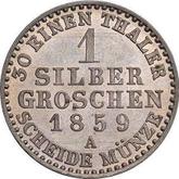 Reverse Silber Groschen 1859 A