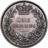 Reverse 1 Shilling 1834 WW