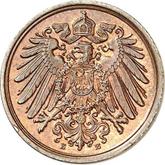 Reverse 1 Pfennig 1902 E