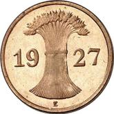Reverse 1 Reichspfennig 1927 E