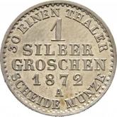 Reverse Silber Groschen 1872 A