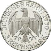 Obverse 3 Reichsmark 1930 F Zeppelin
