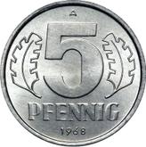 Obverse 5 Pfennig 1968 A