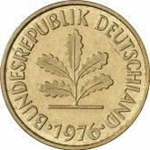 Reverse 5 Pfennig 1976 F