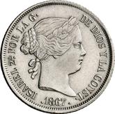 Obverse 40 Céntimos de escudo 1867
