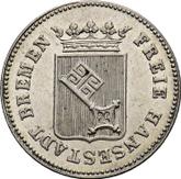 Obverse 6 Grote 1857