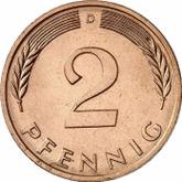 Obverse 2 Pfennig 1980 D