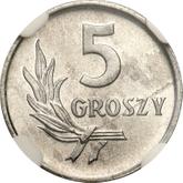 Reverse 5 Groszy 1958