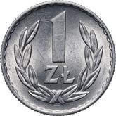 Reverse 1 Zloty 1969 MW