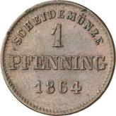 Reverse 1 Pfennig 1864
