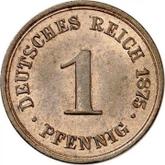Obverse 1 Pfennig 1875 B