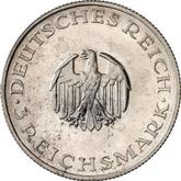 Obverse 3 Reichsmark 1929 J Lessing