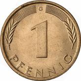 Obverse 1 Pfennig 1973 G