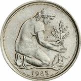Reverse 50 Pfennig 1985 D