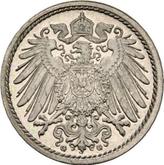 Reverse 5 Pfennig 1905 G