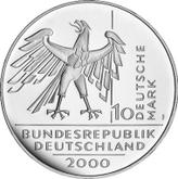 Reverse 10 Mark 2000 J German Unity Day