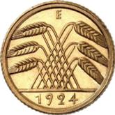 Reverse 5 Rentenpfennig 1924 E