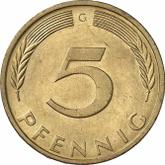 Obverse 5 Pfennig 1973 G