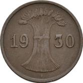 Reverse 1 Reichspfennig 1930 F