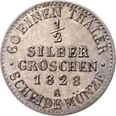 Reverse 1/2 Silber Groschen 1828 A