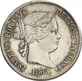 Obverse 20 Céntimos de escudo 1865