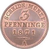 Reverse 3 Pfennig 1871 A