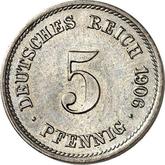Obverse 5 Pfennig 1906 G