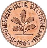 Reverse 2 Pfennig 1965 F