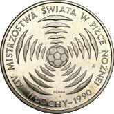 Reverse 200 Zlotych 1988 MW ET Pattern XIV World Cup FIFA - Italy 1990