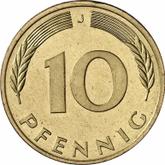 Obverse 10 Pfennig 1984 J