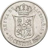 Reverse 10 Céntimos de escudo 1865