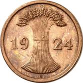 Reverse 2 Rentenpfennig 1924 E