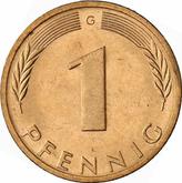 Obverse 1 Pfennig 1974 G