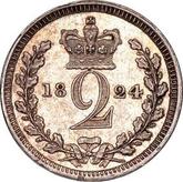 Reverse Twopence 1824 Maundy