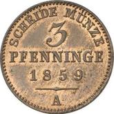 Reverse 3 Pfennig 1859 A