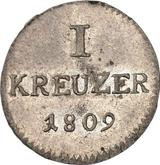 Reverse Kreuzer 1809 G.H. L.M.