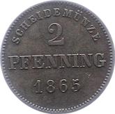 Reverse 2 Pfennig 1865