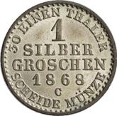 Reverse Silber Groschen 1868 C