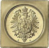 Reverse 10 Pfennig 1873 G Pattern