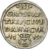 Reverse 3 Groszy (Trojak) 1535 Danzig