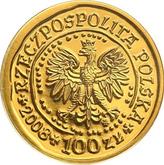 Obverse 100 Zlotych 2008 MW NR White-tailed eagle
