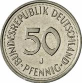 Obverse 50 Pfennig 1976 J