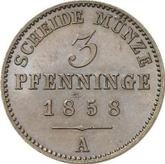 Reverse 3 Pfennig 1858 A